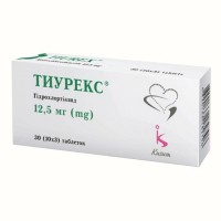 ТИУРЕКС таблетки по 12.5 мг №30 (10х3)