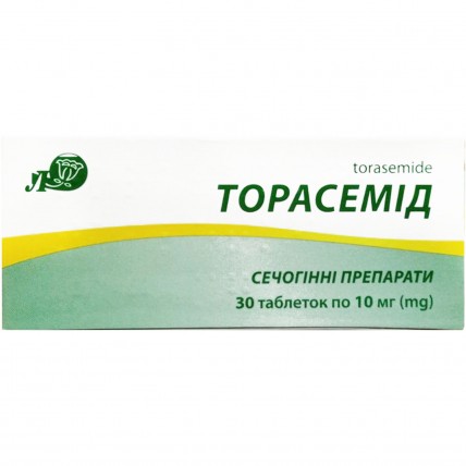 ТОРАСЕМІД таблетки по 10 мг №30 (10х3)