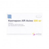 КВЕТИРОН XR Асіно таблетки прол./д. по 300 мг №60 (10х6)