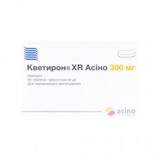 КВЕТИРОН XR Асіно таблетки прол./д. по 300 мг №60 (10х6)