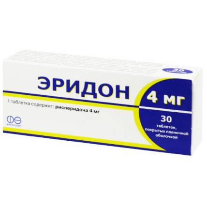 ЕРІДОН таблетки в/о 4 мг №30 (10X3)