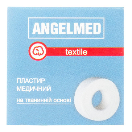 Пластырь мед. Angelmed на тканевой основе білий 2,5 см х 500 см