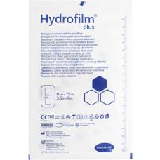 Повязка пленочная прозрачная с абсорбирующей подушечкой Hydrofilm Plus 9 см х 15 см
