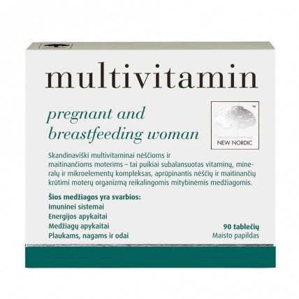 MULTIVITAMIN PREGNANT AND BREASTFEEDING для вагітних і годуючих жінок, таблетки №90 (NEW NORDIC)