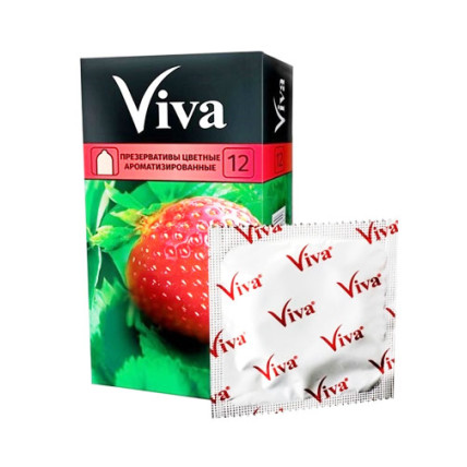Презервативи VIVA кольорові ароматизовані №12