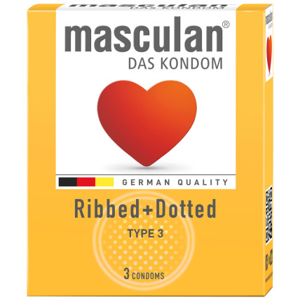 През. Masculan Ribbed+Dotted №3