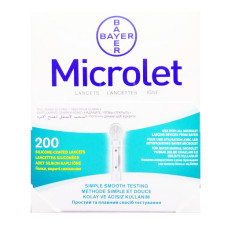 Ланцеты Microlet с силиконовым покрытием №200