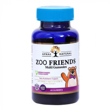 ZOO FRIENDS жевательные мультивитамины, для детей 3+ №60 (Apnas Natural)