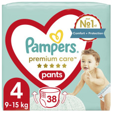 Підгузки дитячі Pampers Premium Care  Pants Maxi (9-15кг) 38 шт