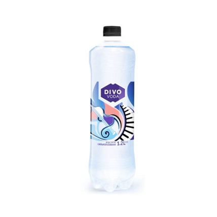 Divo Voda Вода питьевая сильногаз. п/э 1,2 л