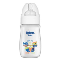 WEE BABY 136 CLASSIC PLUS бутылочка для кормления с широким горлышком 250мл + соска