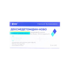 ДЕКСМЕДЕТОМІДИН-Ново концентрат для р-ну д/інф. 200 мкг/мл по 2 мл №5 у флак.