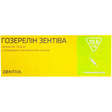 ГОЗЕРЕЛИН Зентіва імплантат по 10.8 мг №1 у поперед. запов. шпр.