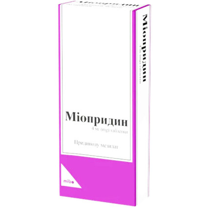 МИОПРИДИН таблетки по 4 мг №20 (10х2)