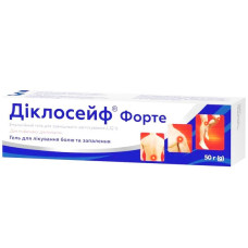 ДІКЛОСЕЙФ ФОРТЕ гель эмульс. д/наруж. прим. 2.32 % по 50 г в тубах