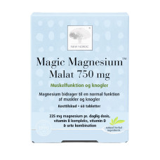 MAGIC MAGNESIUM MALAT магній малат для м’язів та кісток, 750мг таблетки №60 (NEW NORDIC)