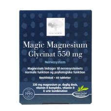 MAGIC MAGNESIUM GLYCINAT магній гліцинат для нервової системи, 550мг таблетки №60 (NEW NORDIC)