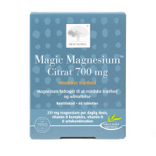 MAGIC MAGNESIUM CITRAT магній цитрат для енергії, 700мг таблетки №60 (NEW NORDIC)