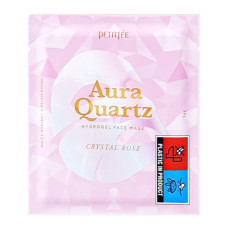 PETITFEE Маска гидрогеле д/лица с экстрактом жемчуга и розой Aura Quartz Hydrogel Face Mask Crystal Rose (1шт)