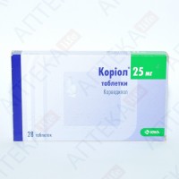 КОРИОЛ® таблетки по 25 мг №28 (7х4)