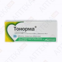 ТОНОРМА® таблетки, п/о, №30 (10х3)