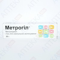МЕТРОГИЛ® гель д/наруж. прим., 10 мг/г по 30 г в тубах
