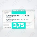 ДИФЕРЕЛИН® порошок для сусп. д/ин. прол./д. по 3,75 мг во флак. №1 с р-лем