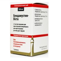 БЕНДАМУСТИН-ВИСТА порошок д/приг. конц. для р-ра д/инф., 2,5 мг/мл по 100 мг во флак. №1