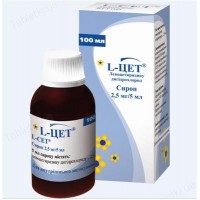 L-ЦЕТ® сироп, 2,5 мг/5 мл по 100 мл во флаконе