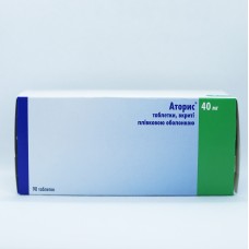 АТОРИС таблетки, п/плен. обол., по 40 мг №90 (10х9) (МЕДИКАРД)
