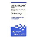 ЛЕФЛОЦИН р-н д/інф. 5мг/мл 100мл пляш.