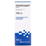 ЛЕФЛОЦИН р-н д/інф. 5мг/мл 150мл пляш.