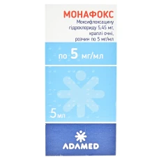 МОНАФОКС капли глаз., р-р 5 мг/мл по 5 мл во флак.